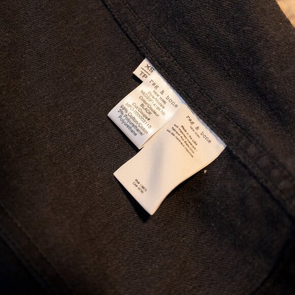 Rag And Bone Definitive Jean Jacket in Black XS - Picture 6 of 6